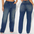 Export stretch jeans women's new arrivalfashionfashionstylish street straight-leg pants washed monkey jeans
