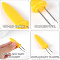 hot-selling barbecue tools stainless steel barbecue skewers heat-insulated corn forks bbq barbecue forks iron skewers for barbecue