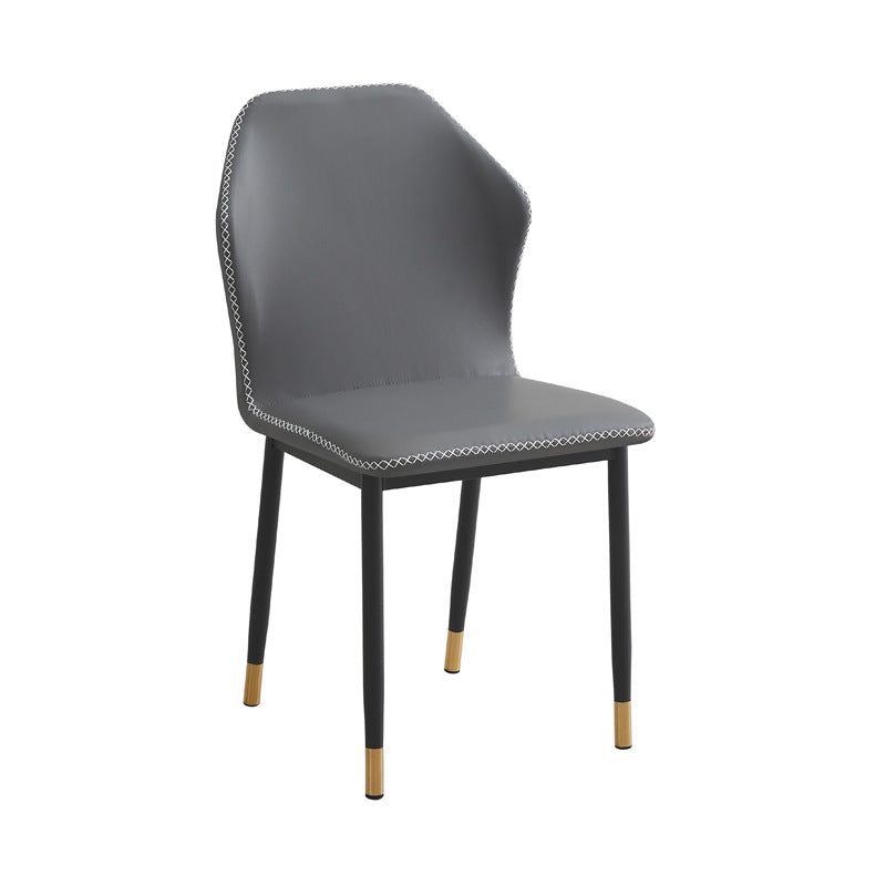 Source factory manufacturer wholesale italian normcore dining chair for home carbon steel restaurant hotel chair office reception chair