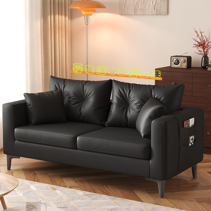 Cat scratch leather sofa sofa small apartment cat claw leather rental apartment clothing store double slot two people three people lazy