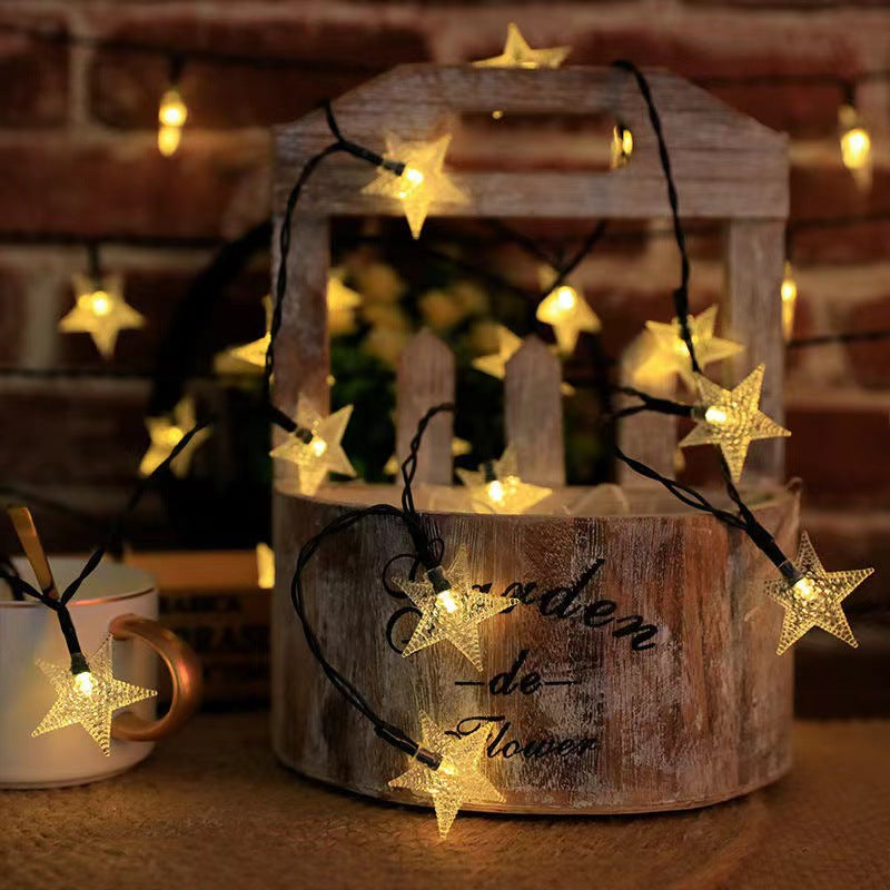 LED solar light string star light bubble ball lantern outdoor waterproof Christmas atmosphere decorative light flash wholesale