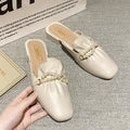 2025k-stylefashion half slippers for women summeroutwear baotoupopular lazy flatseasiest for match slip-on women's slippers summer