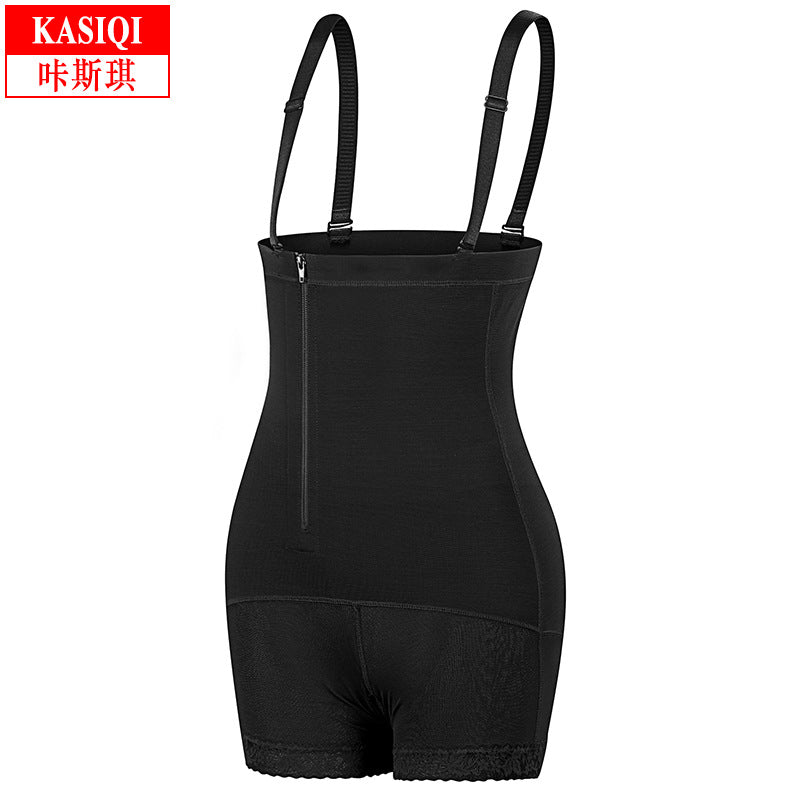 Shape wear side lift hip tightening and abdominal fat plus size body shaping jumpsuit hip tightening waist tight corset