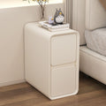 Minimalist modern bedside table, cream style,  new arrival, ultra-slim, three-tier, light luxury bedroom storage nightstand for home use