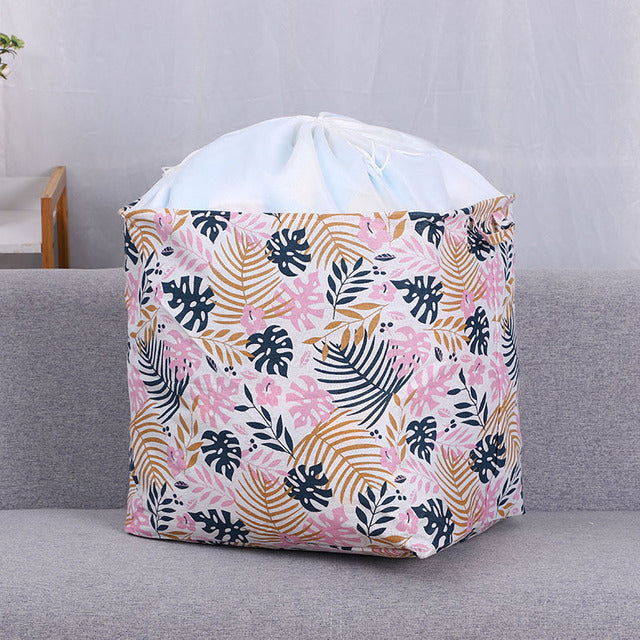 Quilt storage bag wholesale folding bundle mouth dirty clothes basket clothes dirty clothes basket quilt storage basket moving bag