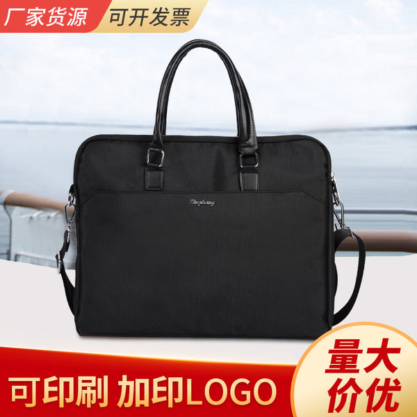 Pilot 816 Men's Handheld Briefcase Canvas Briefcase Water-proof Business Travel Document Computer Bag Casual