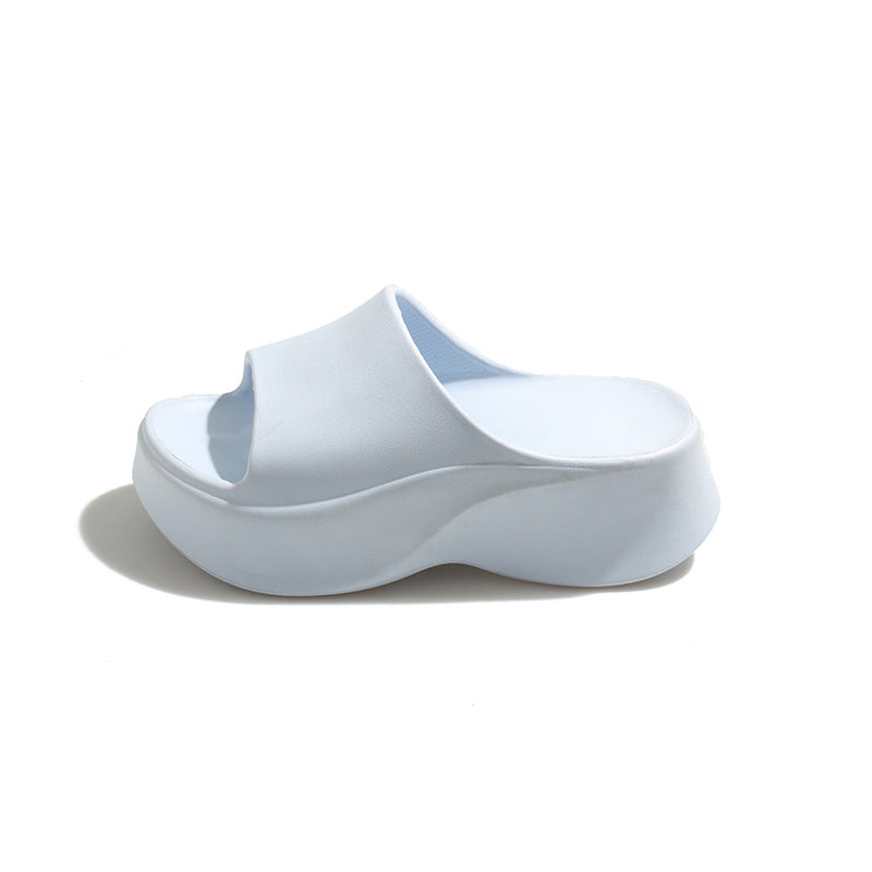 2026 new platform sandals for women, 8cm height increasing, summer outdoor wear, fashionable and versatile, popular trending high heel mules