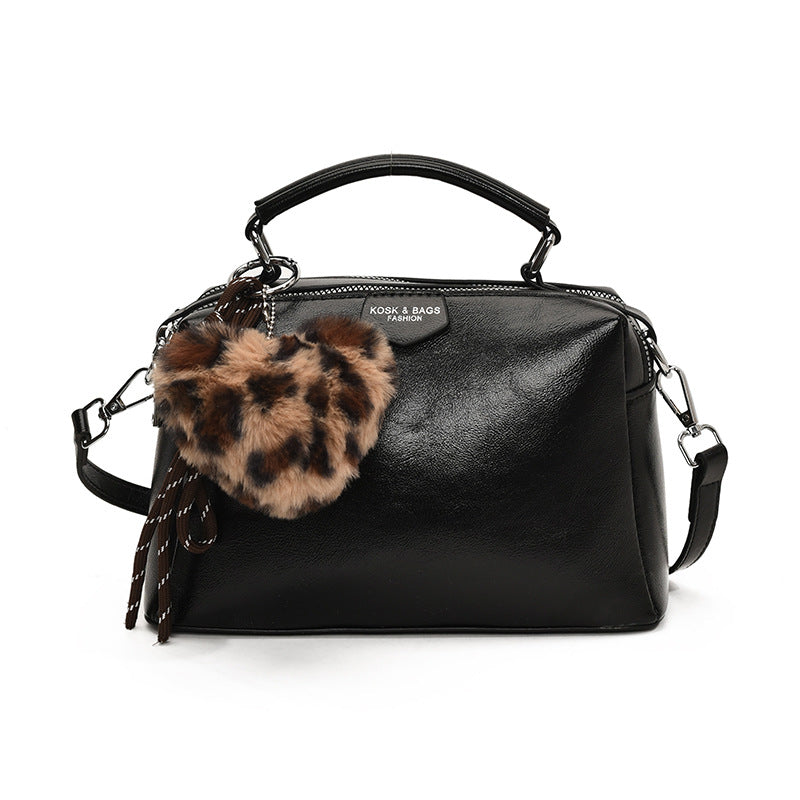 Customized fashion bag women's  new retro Boston messenger bag casual commuting simple personalized shoulder bag