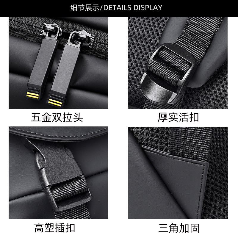 Backpack Men's Premium Men's Shoulders Large Capacity Fashion Backpack Casual Simple Computer Crossbody School Bag