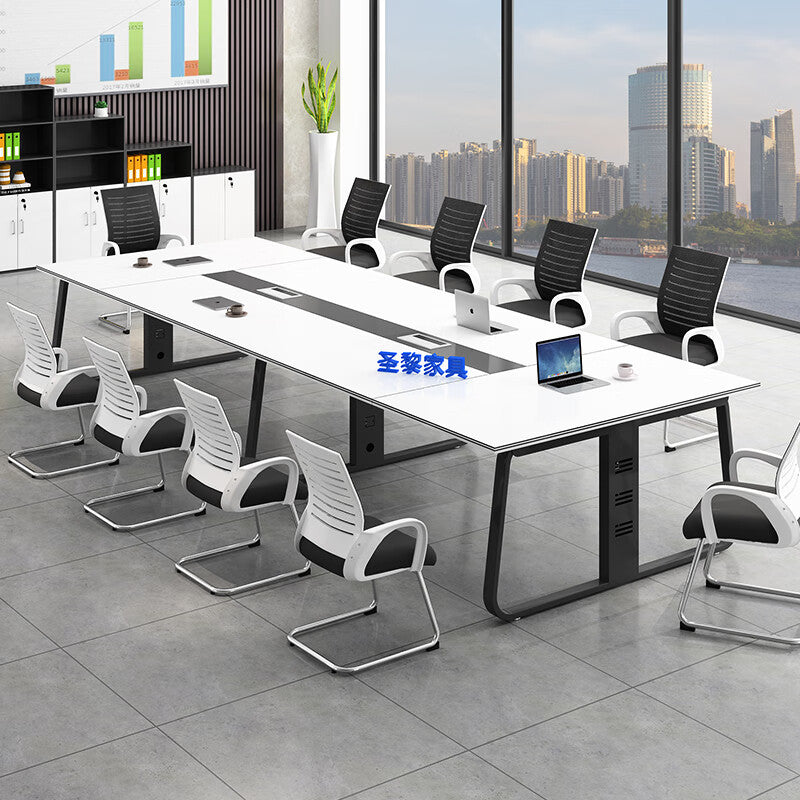 Saint li business conference table and chairs - long table for meetings, simple modern reception, negotiation, and training