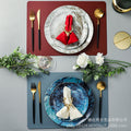 Ceramic marble pattern tableware model room tableware decoration european style western food plate steak plate suit