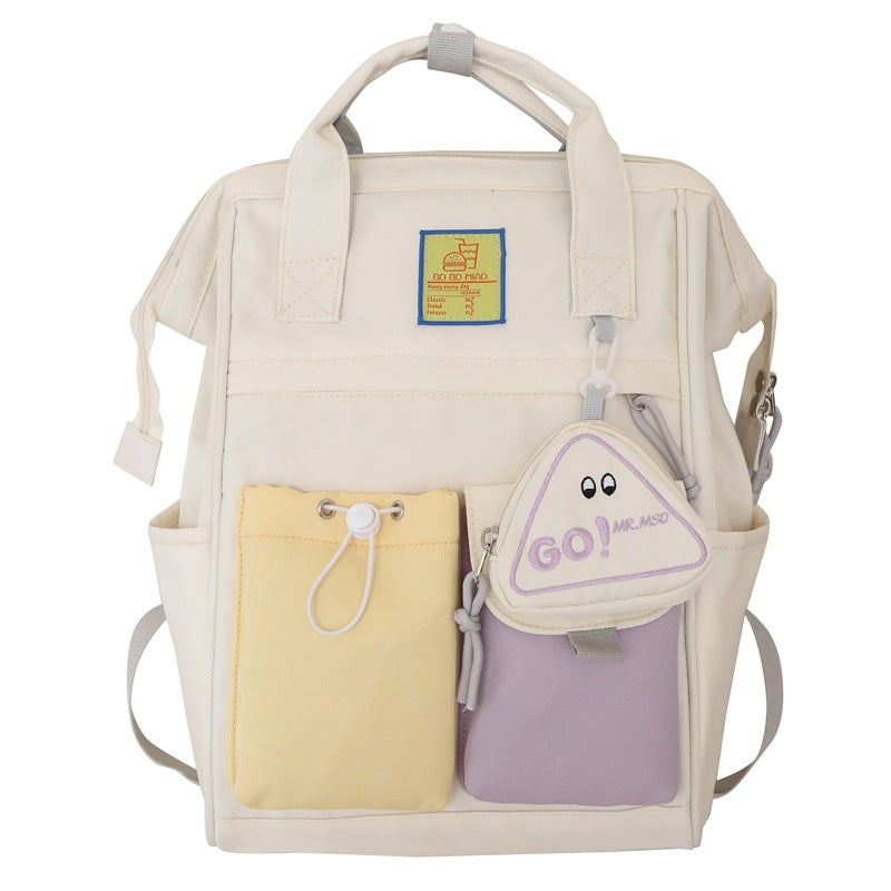 New girls schoolbag large capacity lightweight backpack female college students schoolbag niche travel computer backpack