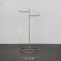 Simple double hook bag rack bag display rack floor-standing men's and women's handbag support bag rack display props jewelry rack
