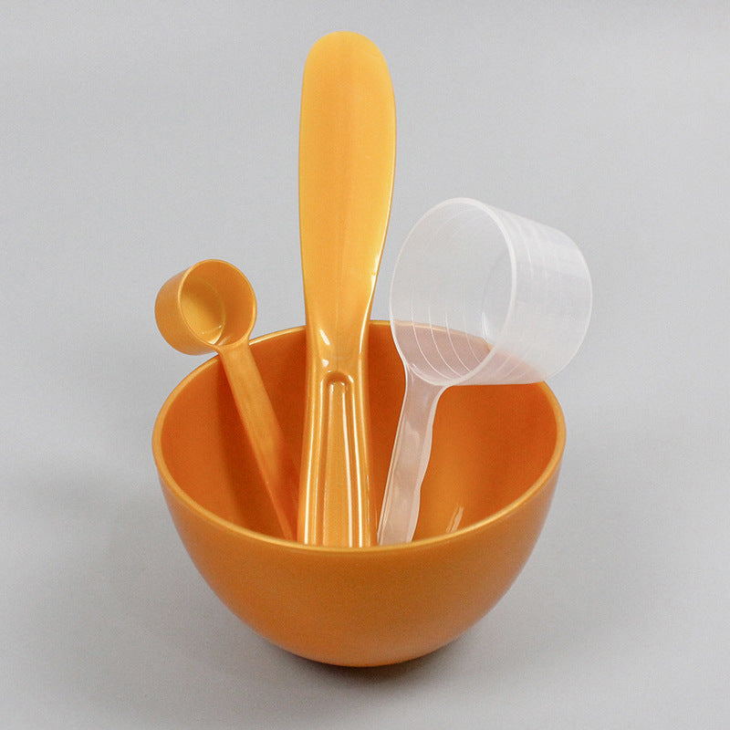 Wholesale beauty tool set: plastic mask bowl, makeup mixing bowl, stirring stick, soft mask powder spoon