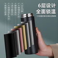Warm display thermos cup 316 stainless steel quick-open cup water cup outdoor portable tea cup car tea water separation cup