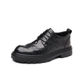 Genuine leather new men's brogue carved leather shoes - casual, business, versatile, stylish, wedding, and groom's shoes