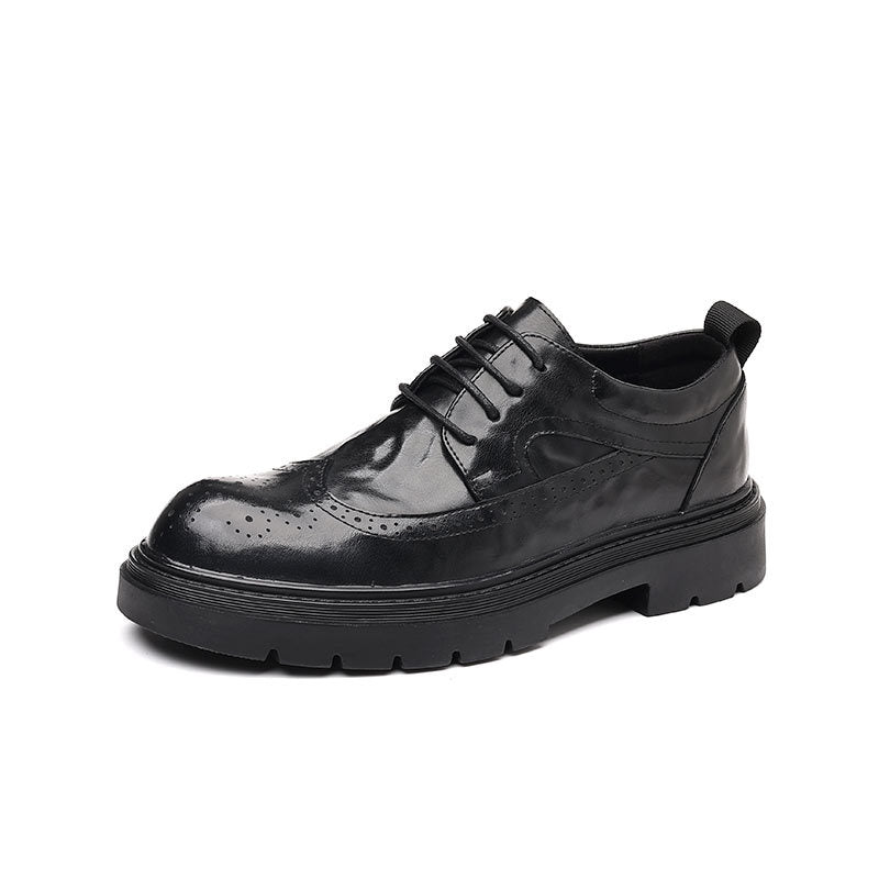 Genuine leather men's brogue dress shoes - new collection, casual & business style, versatile & stylish, perfect for weddings & grooming