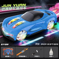 2.4g remote control concept car, dual-spray stunt rc toy car with gesture sensing, lights, music, and sci-fi design