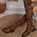 Exportplus size over-the-knee elastic boots fall and winternew arrivalknee highthick solepure colorfashion women's boots in stock