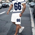 Men's casual tracksuit set, featuring a "32" number print, a popular cross-border european and american style