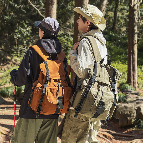 Large Capacity Sports Travel Backpack Anti-splash Nylon Camping Hiking Backpack Multifunctional Outdoor Hiking Bag
