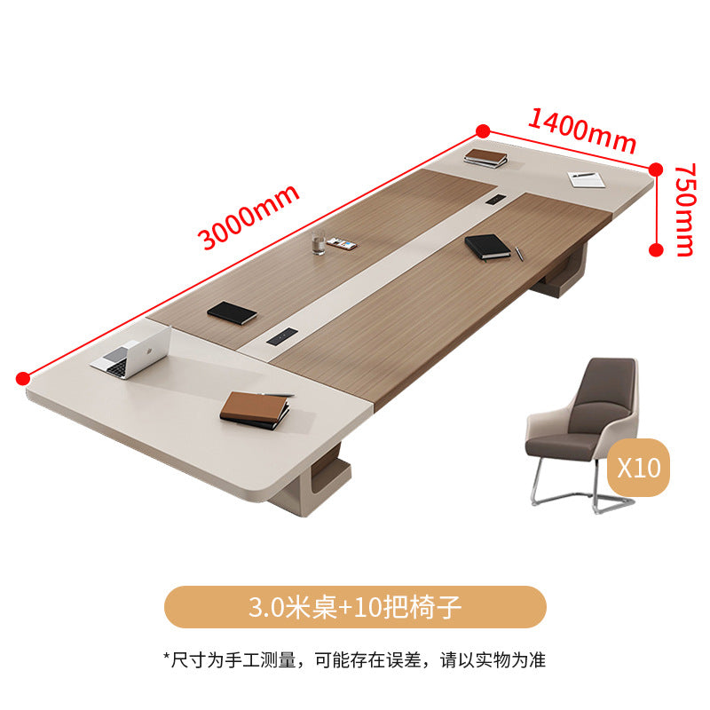 Saint li conference table long table office desk conference training table and chair combination long table large negotiation table