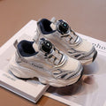 Spring autumnew arrivalrotate buckle boys lightweight dad shoes breathable mesh sneakers little boy running shoes