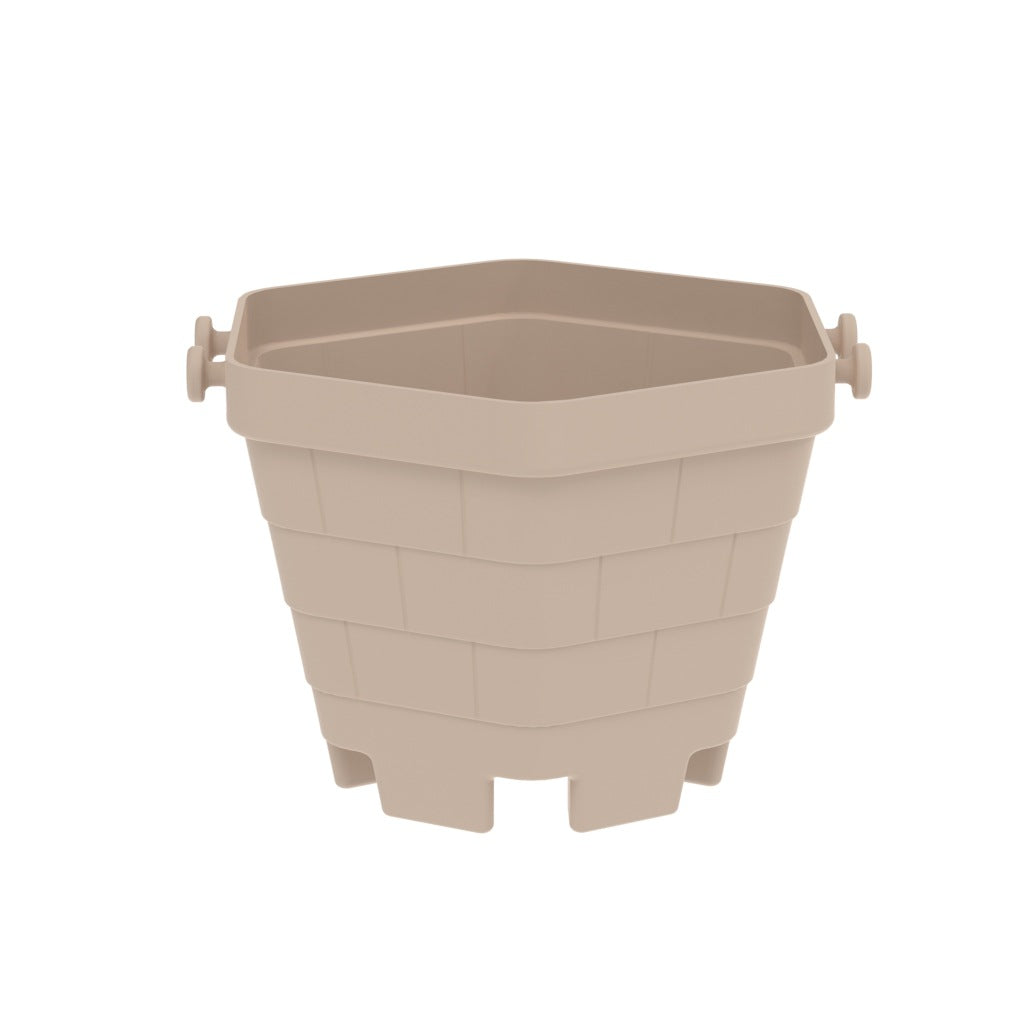 Cross-border children's silicone beach toys shovel ocean outdoor seaside portable beach bucket durable sand digging DIY tool