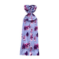 French riviera style purple floral print bandeau dress - women's summer sleeveless high-waisted a-line dress - sexy & chic outfit