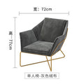 Nordic sales office reception curved double sofa office clothing store rest area furniture coffee table set