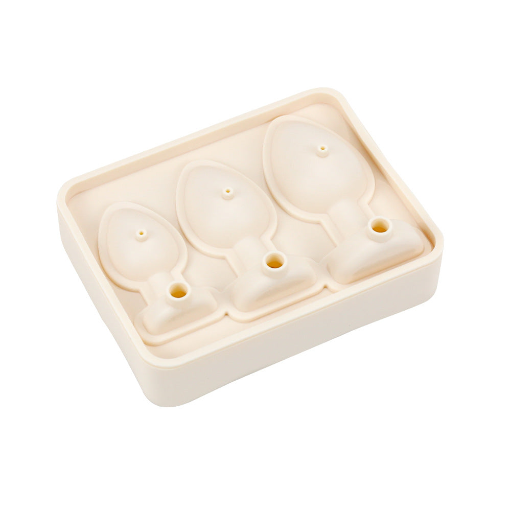 Factory custom creative silicone ice grid mold with self-sealing funny ice cube mold summer ice making mold