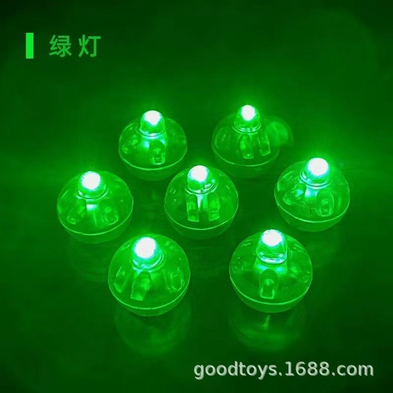 Mini led luminous light headgear lighting light yellow flash warm white light small ball light accessories small wick