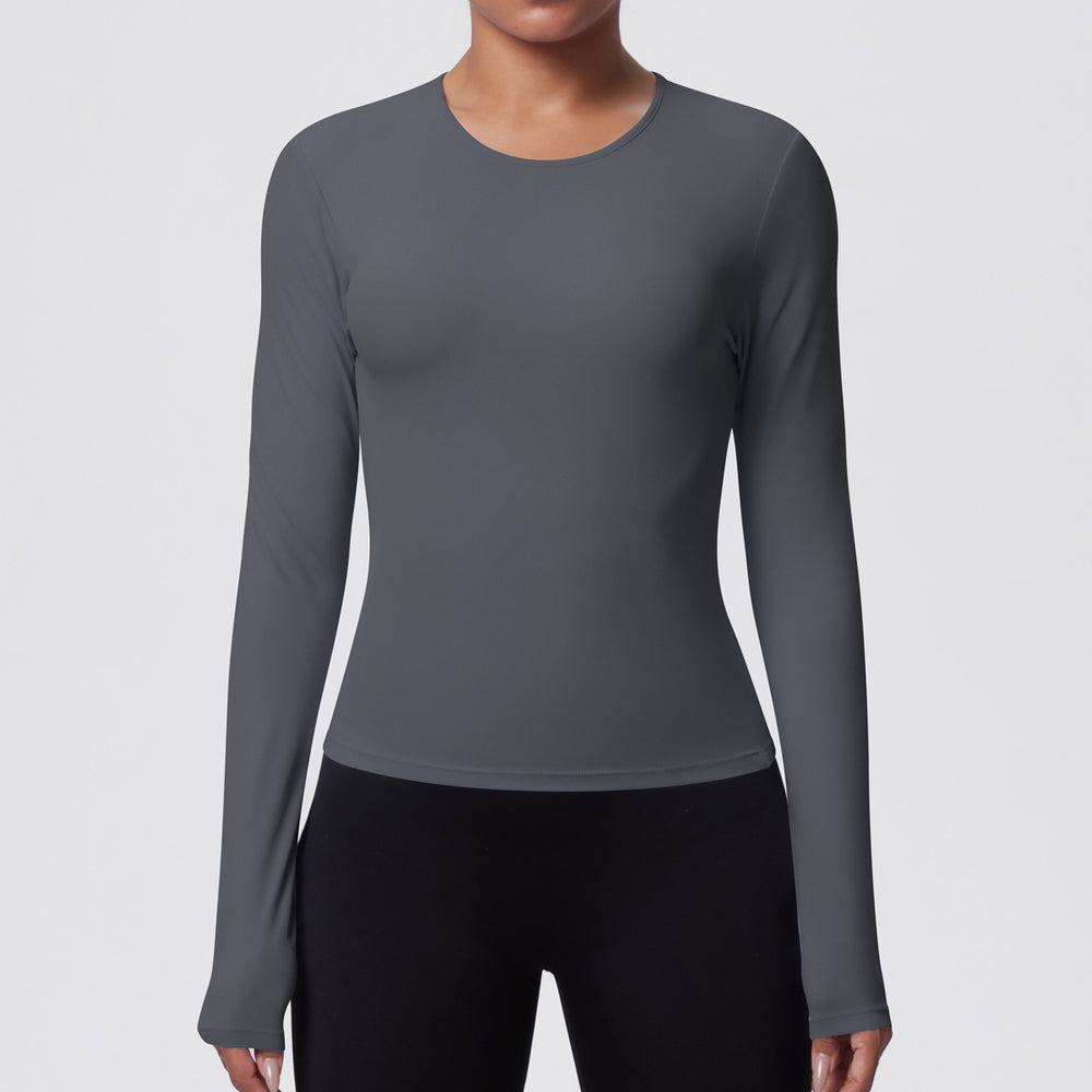 New casual sporty t-shirt - slim fit, quick-dry, breathable yoga top for women - perfect for running, training, and fitness