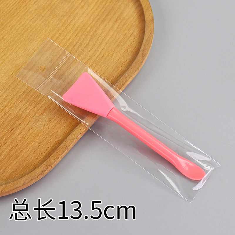 Beauty silicone brush facial mask brush makeup brush soft bristle head brush mud mask beauty tool fan-shaped fruit acid brush