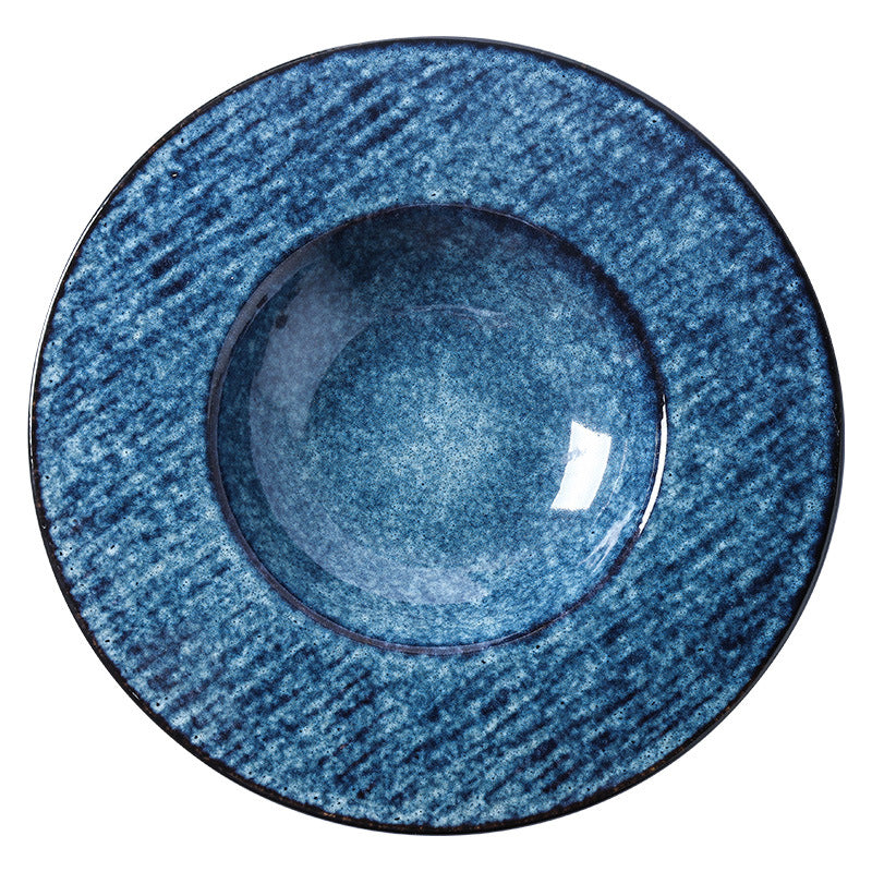 Japanese retrostylish bowls and plates hotel tableware combination kiln ceramic western dinner plate sushi plate steak plate suit