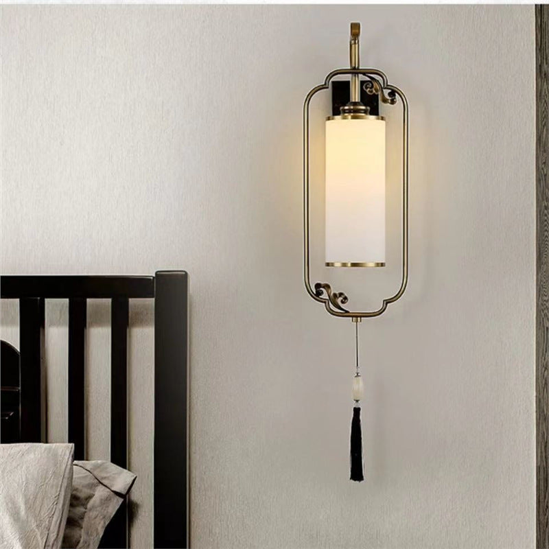 New arrival wall lamp new chinoiserie wall lamp living room popular bedside antique style