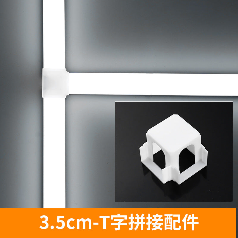 Five-sided led strip light tube, super bright daylight, 1.2m all-in-one bracket, shop office lighting
