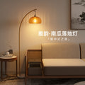 New chinoiserie floor lamp zen atmosphere lamp living room tea room retro medieval high-end sense of wabi-sabi style fishing lamp table lamp