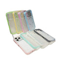 Two-in-one color-blocked phone case for apple 17 pro max, macaron matte iphone 16 soft case, also compatible with iphone 12