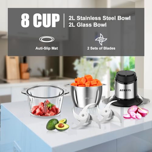Export fashion cross-border double bowl 110v meat grinder amazon same style vegetable stuffing machine minced meat cooking electric mixer