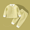 Baby heattechsuitfall and winterpure cotton male baby autumn clothing female baby intimatesspring & fallthickenedcardigan autumn clothes and autumn pants