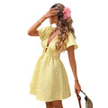 new cross-border fashion women's summer v-neck loose fit comfortable casual dress - ready to ship for  (us/europe)