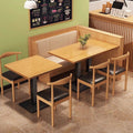 Commercial restaurant tables and chairs breakfast restaurant snack noodle shop long table milk tea barbecue restaurant one table four chairs combination dining chair