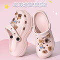 Thick sole crocs women's toe cap non-slip deodorizing filter not tired feet summer 2025new arrivalfashion slippers women's outwear