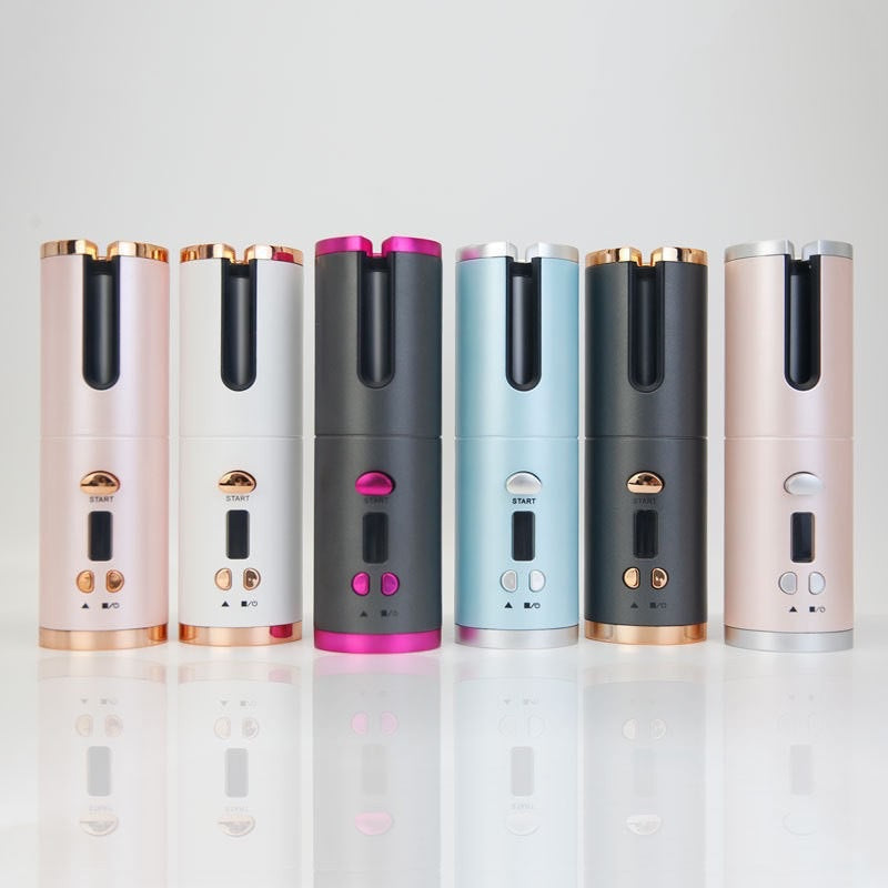 usb curling iron / cordless rechargeable curling iron - hot selling automatic hair curler for lazy days - perfect gift!