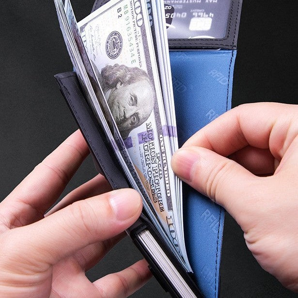 Card bag Cross-border explosion Multifunctional card box Men's wallet RFID multi-card position Anti-degaussing aluminum alloy card sleeve