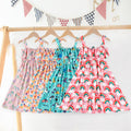 new arrival: girls' milk silk dress for export - summer fashionable off-the-shoulder one-shoulder printed dress