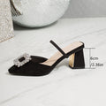 2026 summer new arrival: plus-size women's casual comfort pointed-toe high heels - one size fits all, inspired by chanel