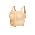 Post-implant breast lift shapewear: wireless bra with chest binder for post-surgery recovery and side boob contouring