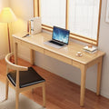 Solid wood desk office light luxury computer desk bedroom with drawer bench desk middle school student home writing desk